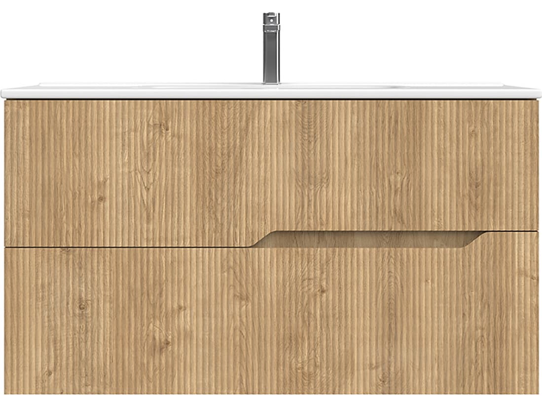 WS Bath Collections Tulipa Natural Oak Vanity
