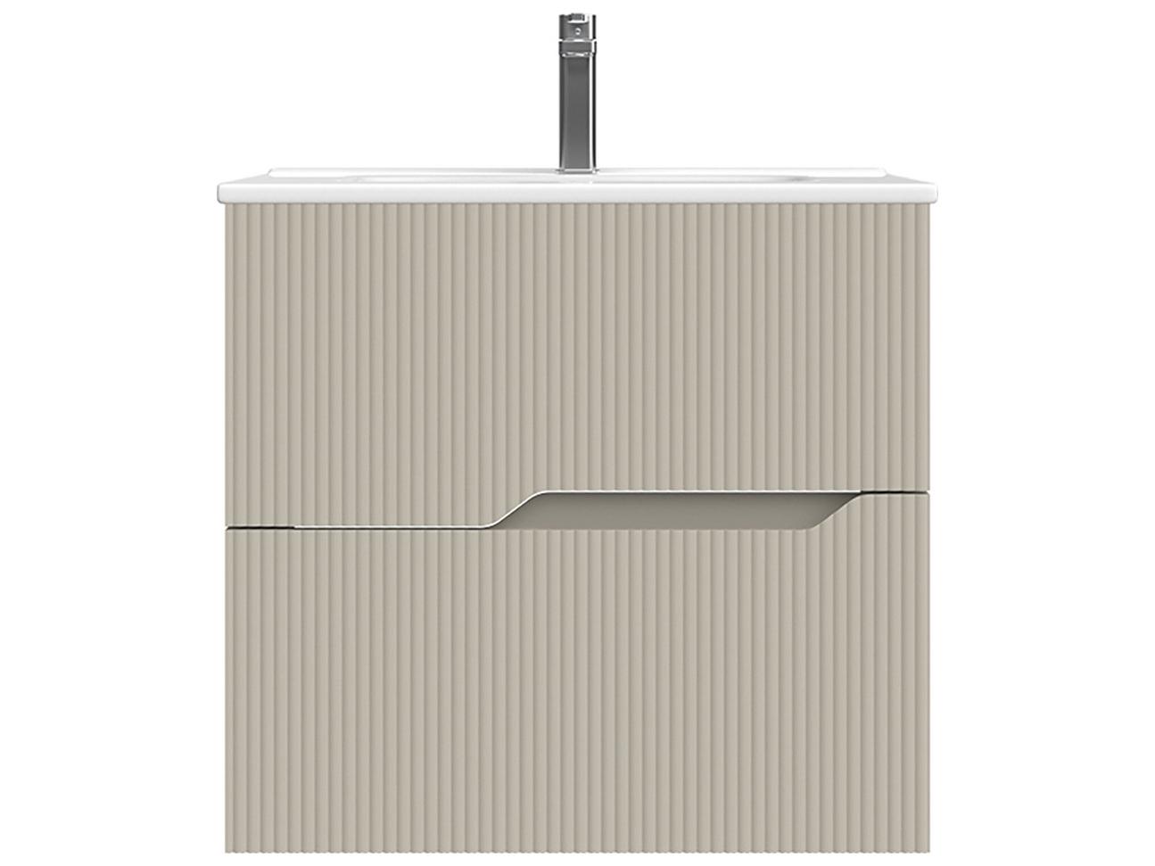 WS Bath Collections Tulipa Matte Mink Vanity