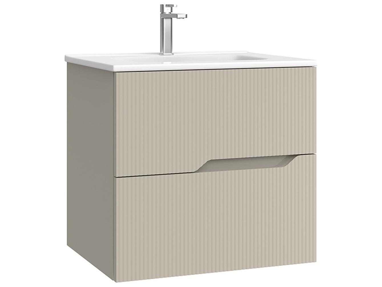 WS Bath Collections Tulipa Matte Mink Vanity