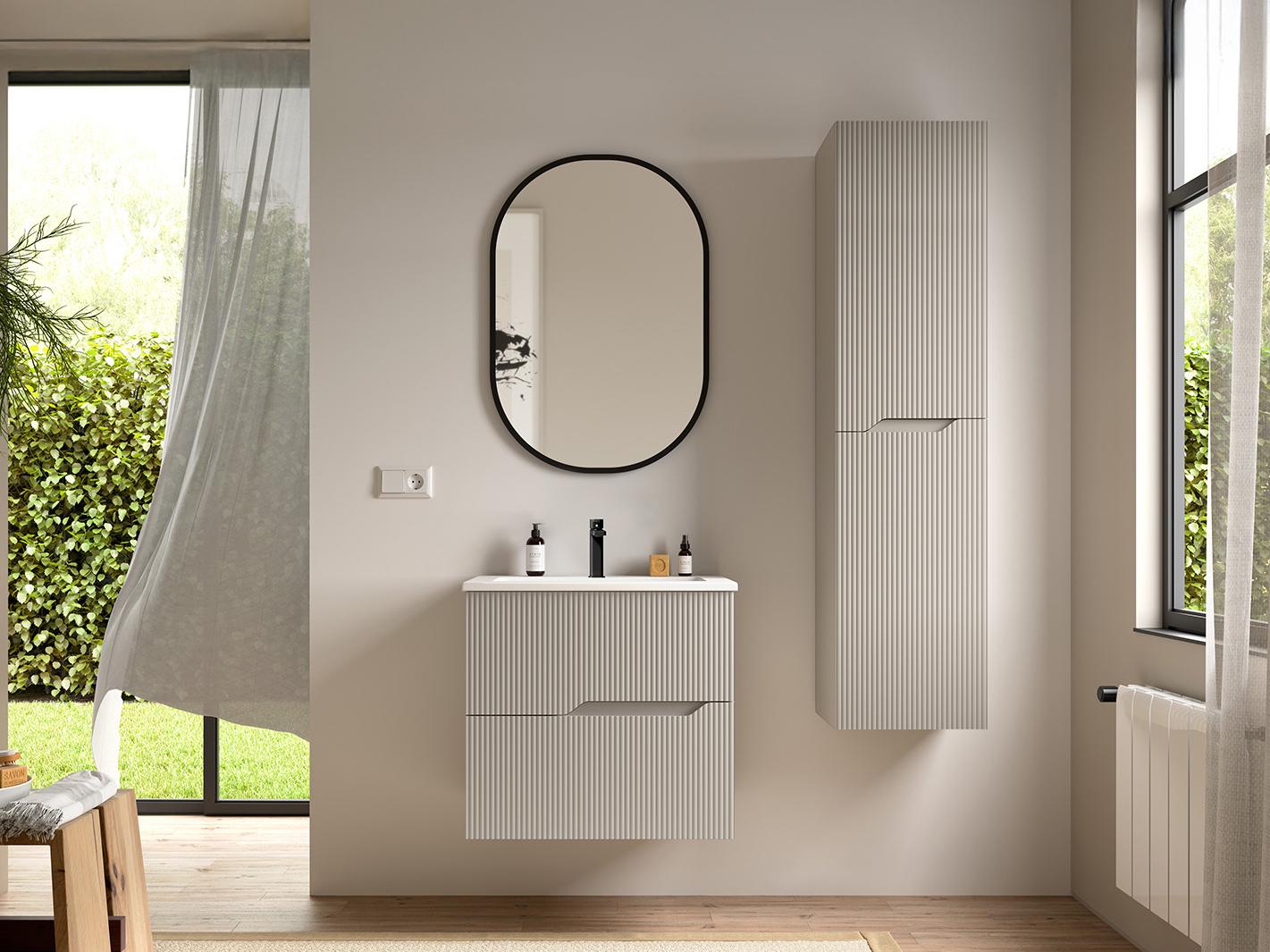 WS Bath Collections Tulipa Matte Mink Vanity