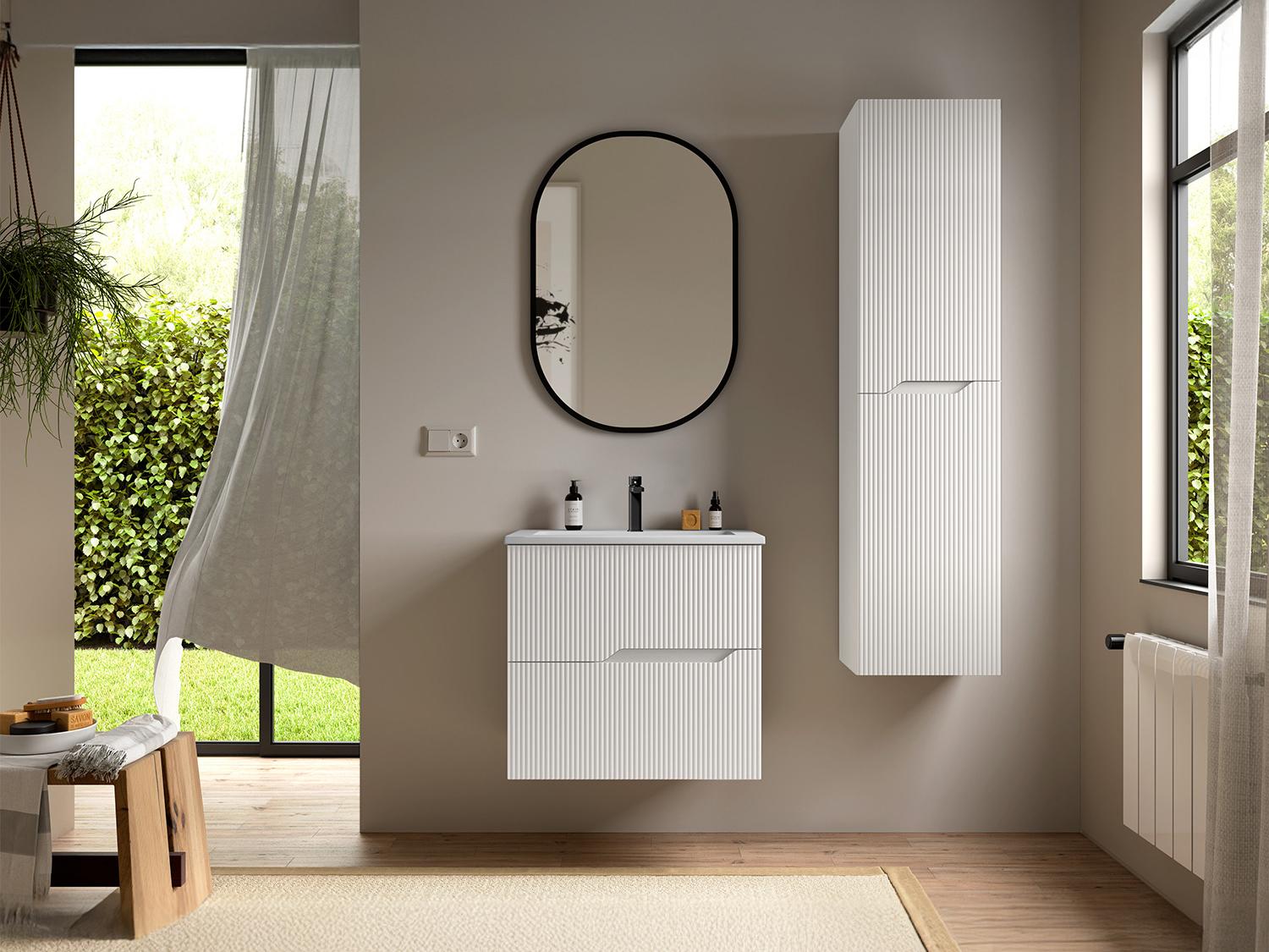 WS Bath Collections Tulipa Matte White Vanity