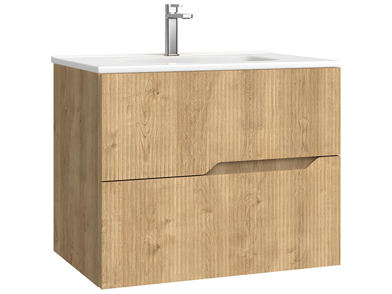 WS Bath Collections Tulipa Natural Oak Vanity