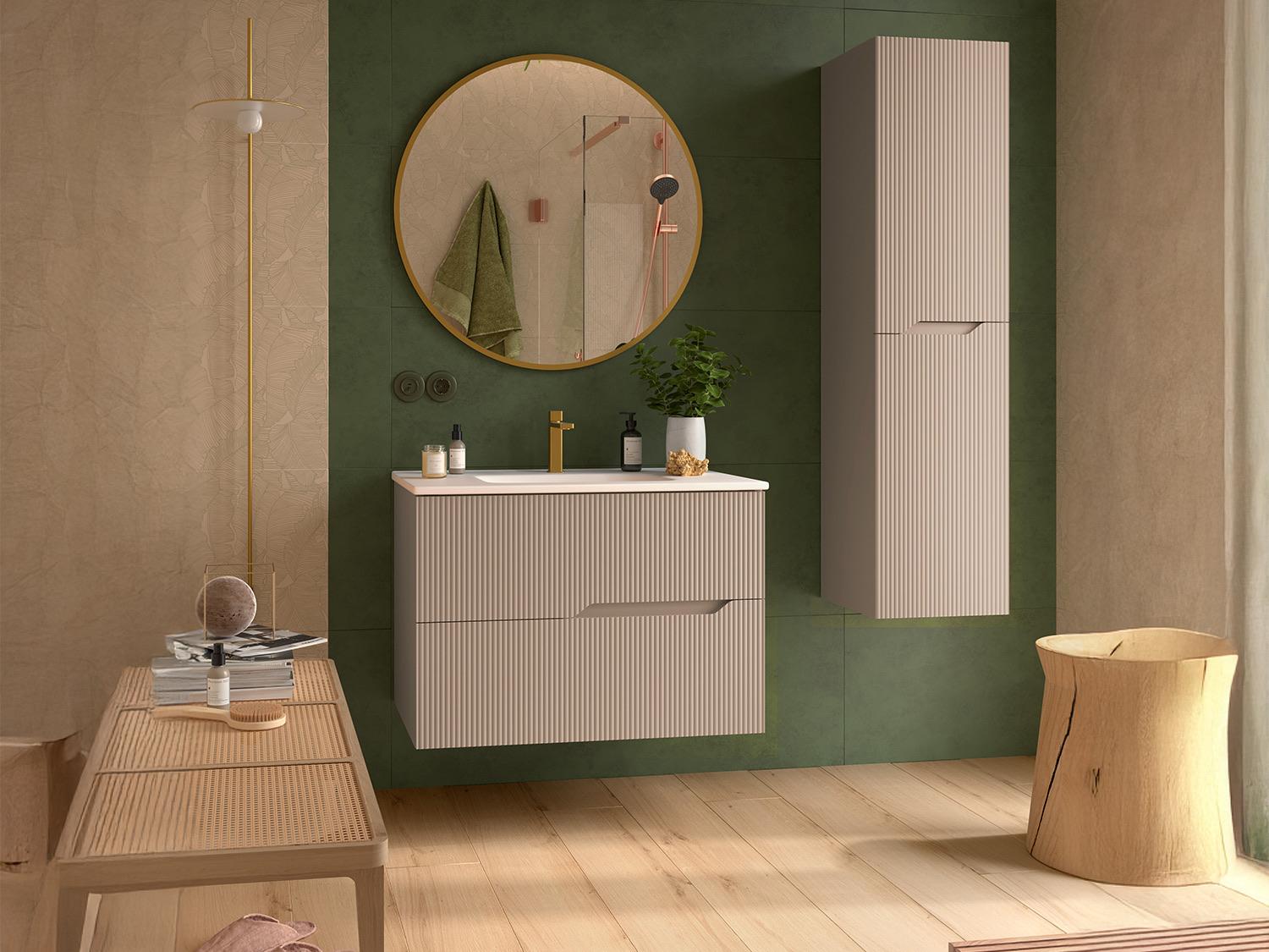 WS Bath Collections Tulipa Matte Mink Vanity