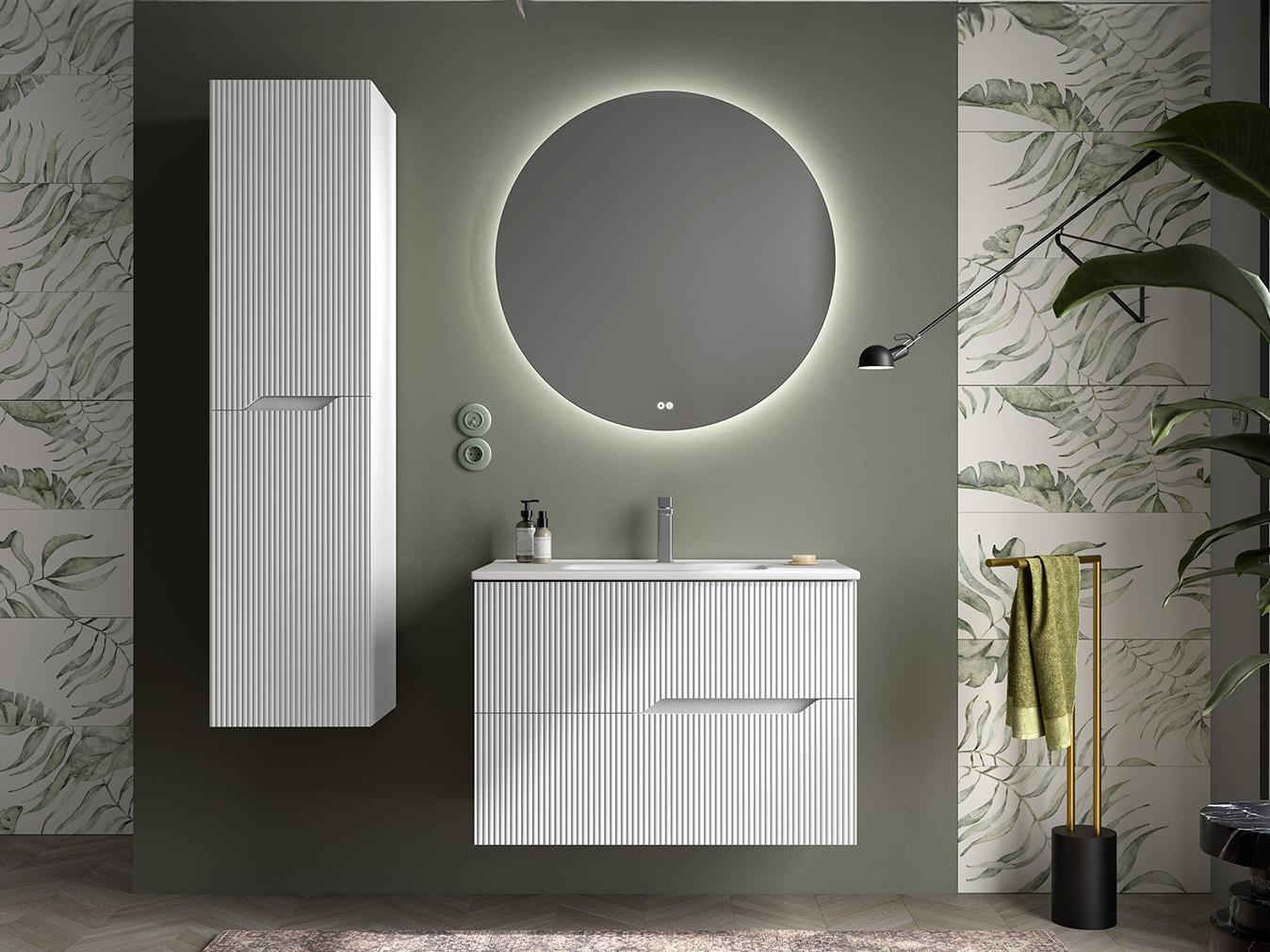 WS Bath Collections Tulipa Matte White Vanity