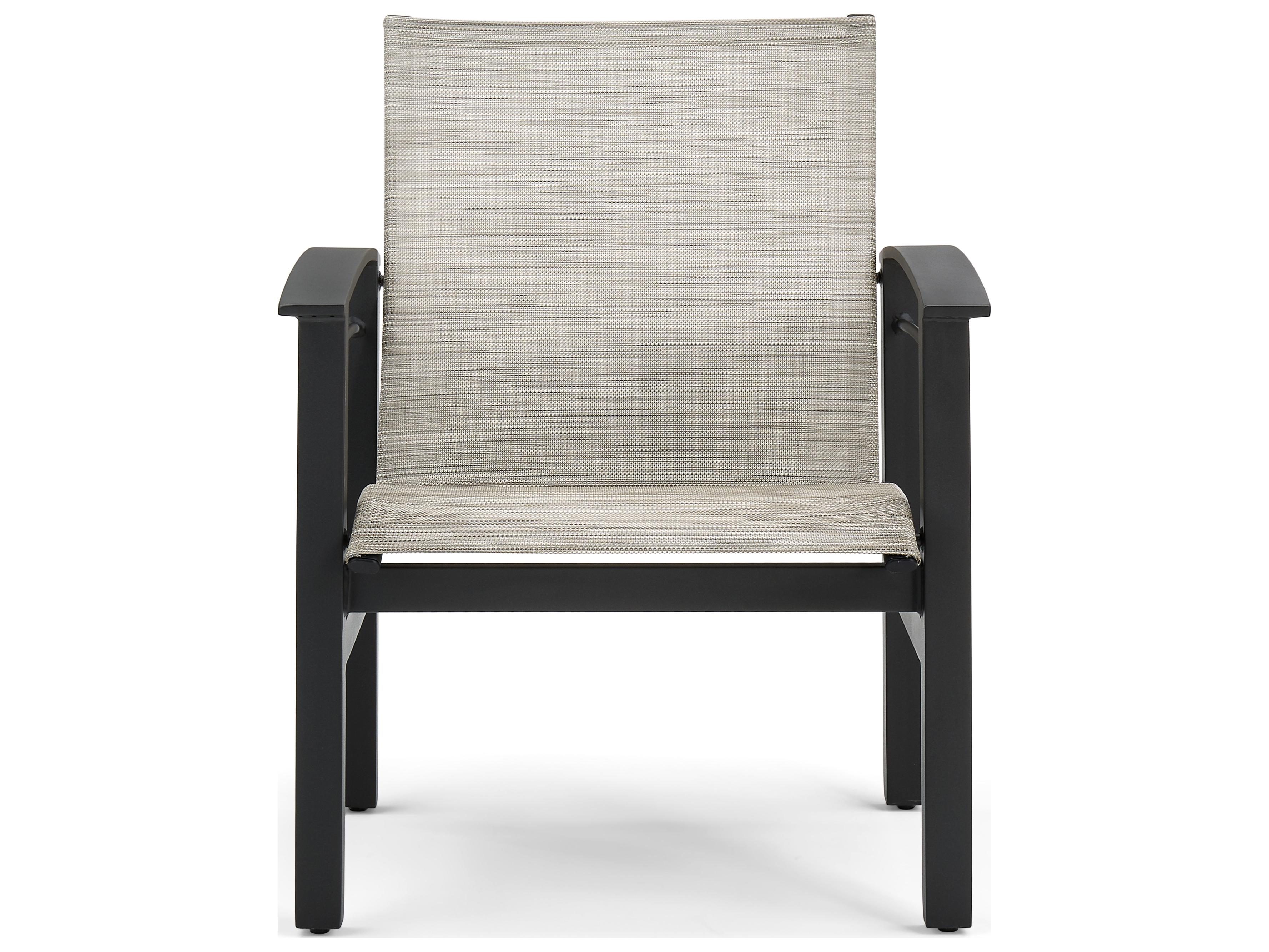 Winston Stanford Sling Quick Ship Aluminum Outdoor Patio Dining Arm Chair