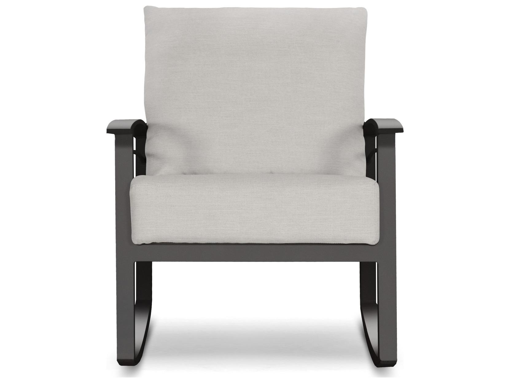 Winston Quick Ship Aluminum Stanford Cushion Rocking Outdoor Lounge Chair