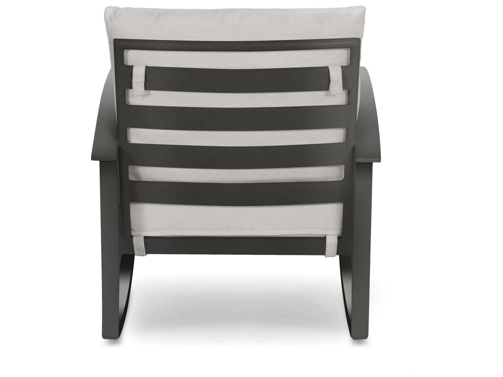 Winston Quick Ship Aluminum Stanford Cushion Rocking Outdoor Lounge Chair