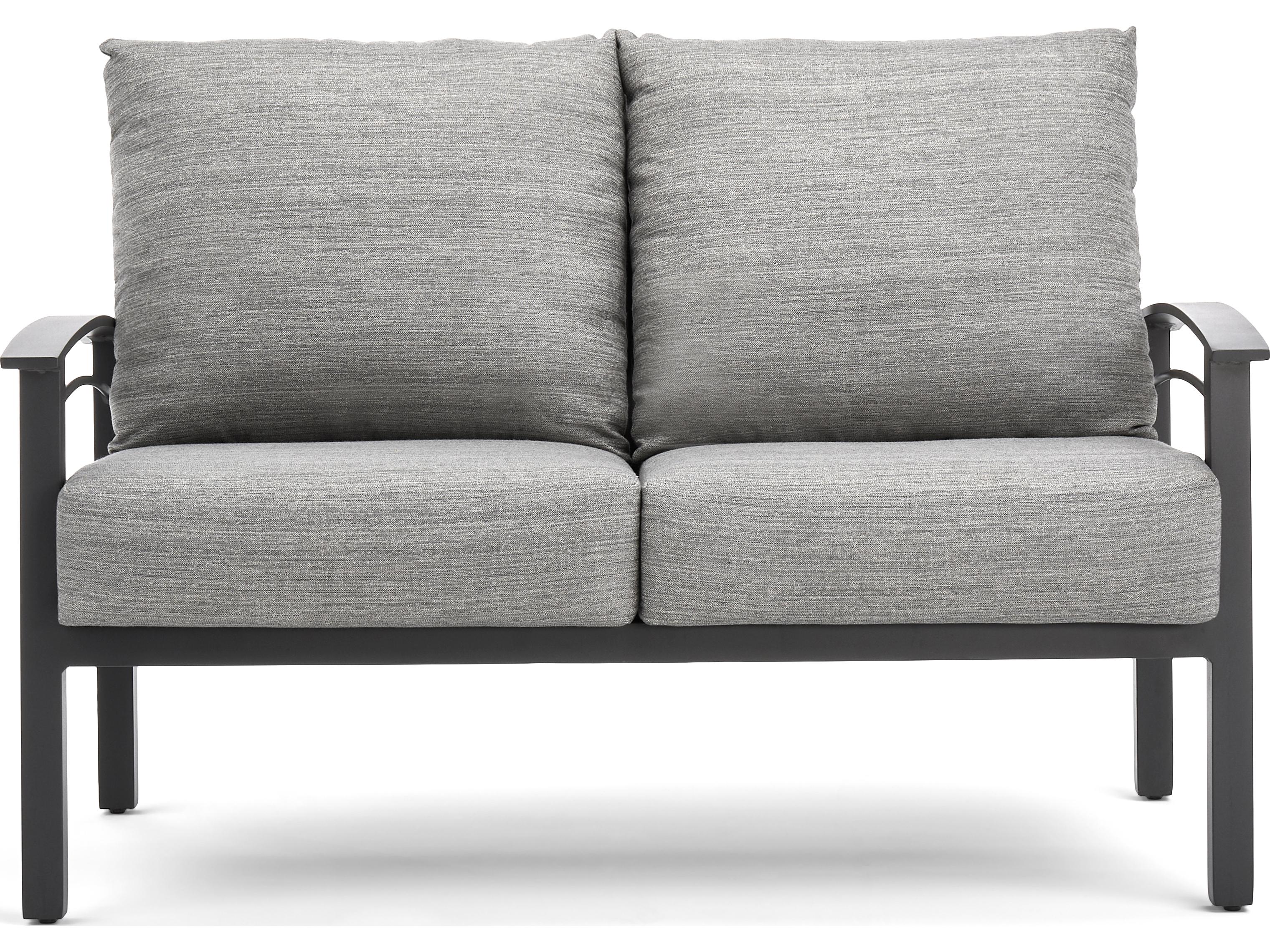 Winston Stanford Cushion Quick Ship Aluminum Patio Loveseat