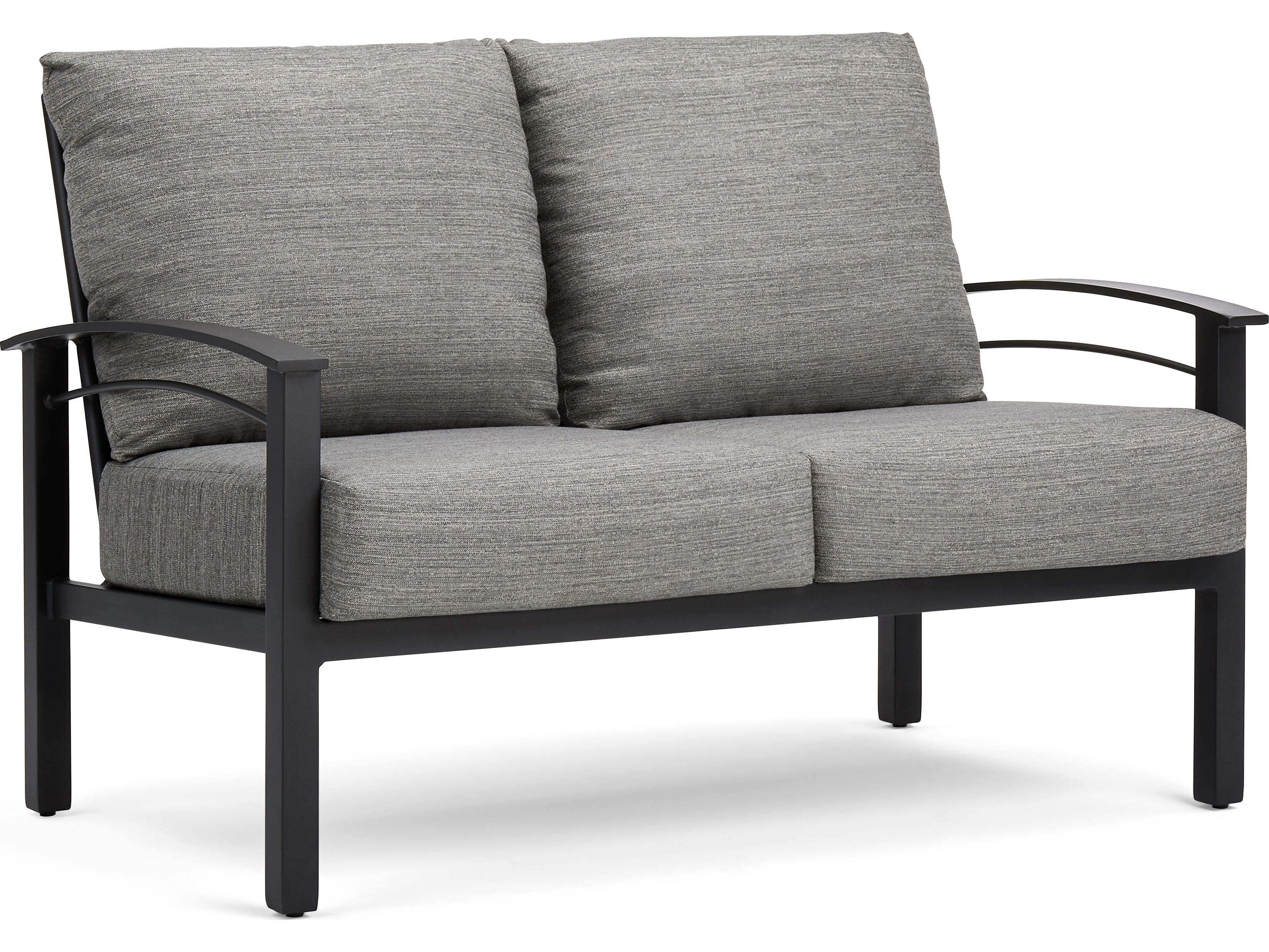 Winston Stanford Cushion Quick Ship Aluminum Patio Loveseat