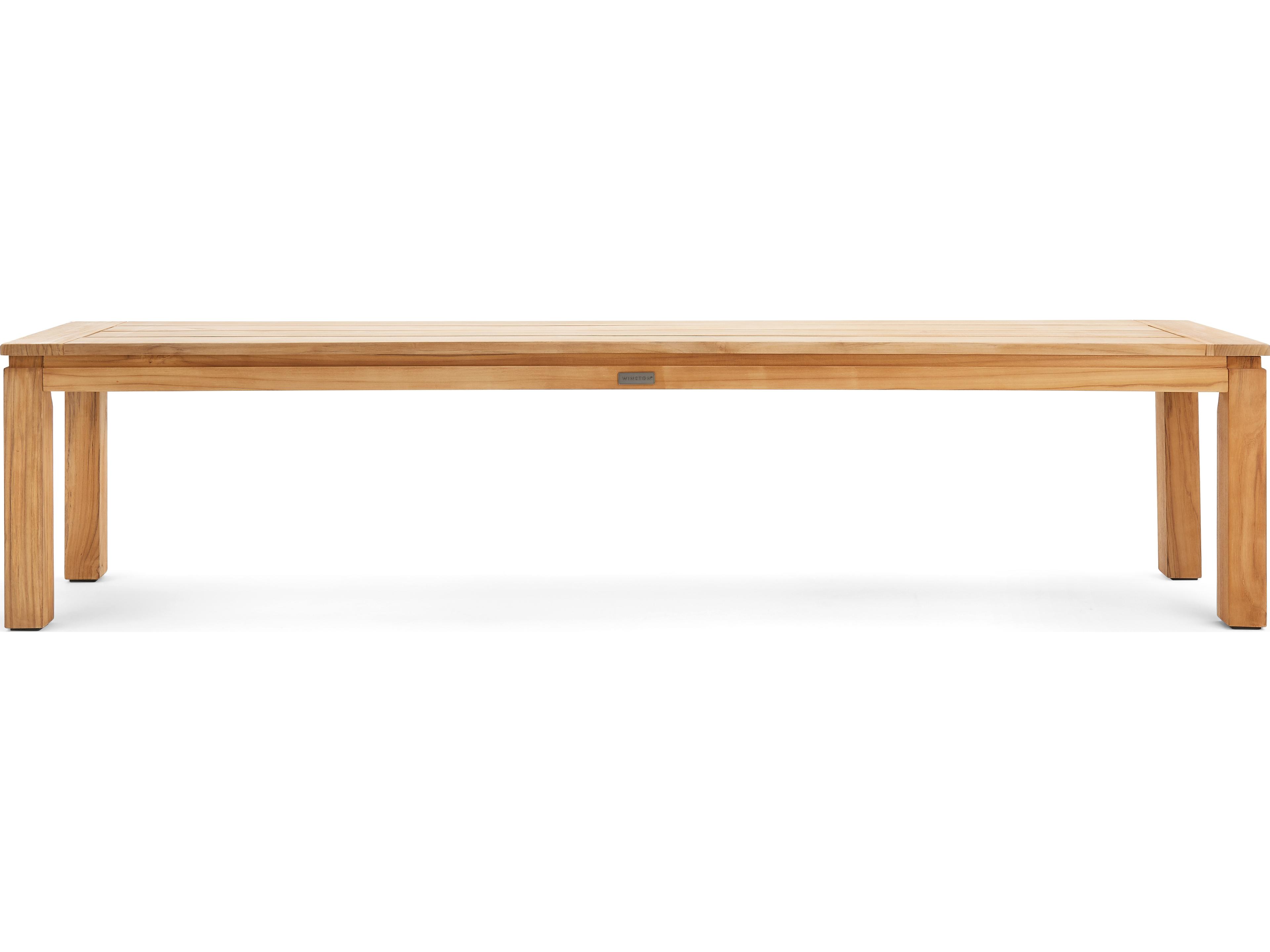 Winston Quick Ship All-Natural Teak Dining Patio Bench