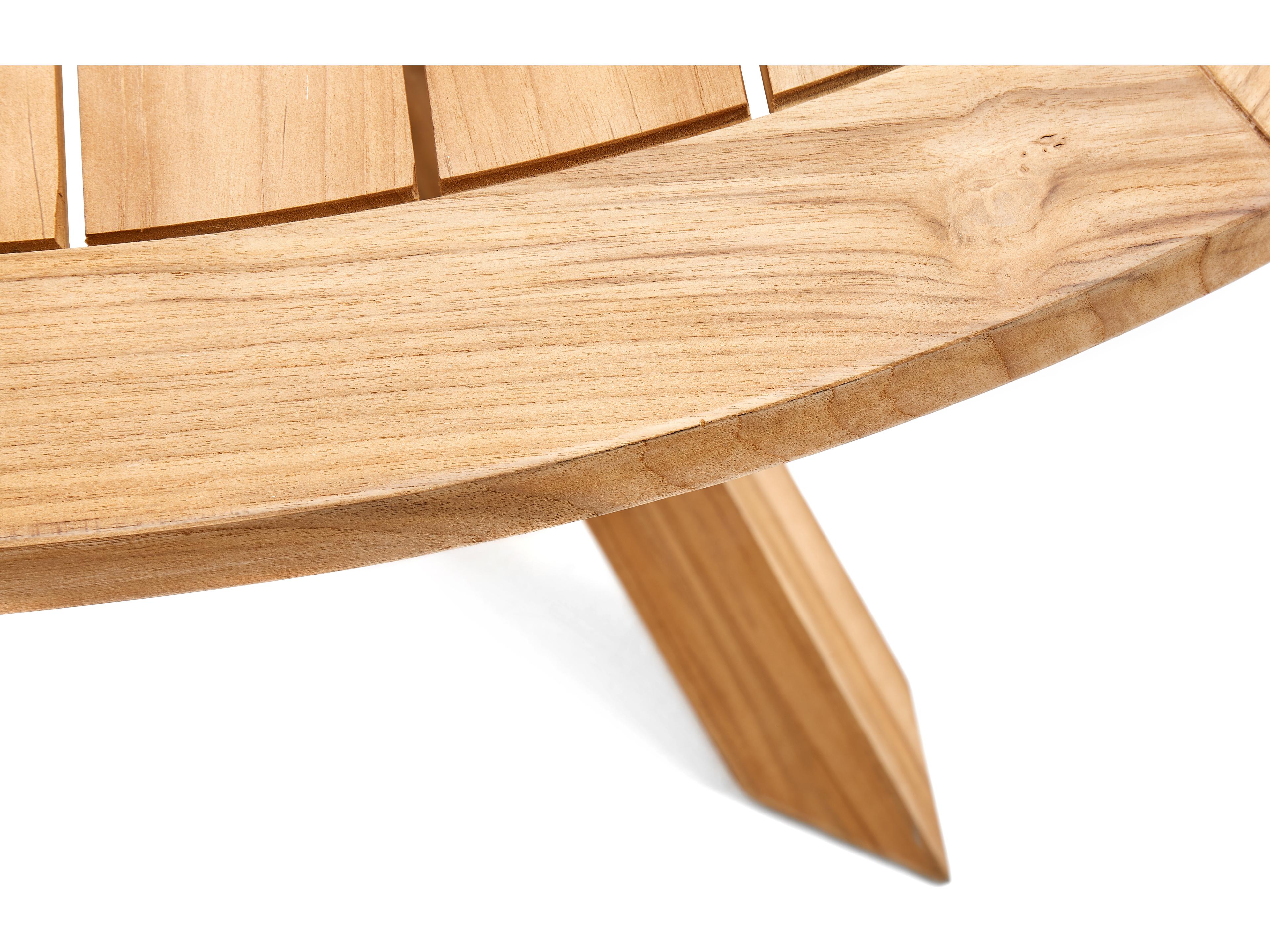 Winston Quick Ship All-Natural Teak Round Outdoor Patio Dining Table