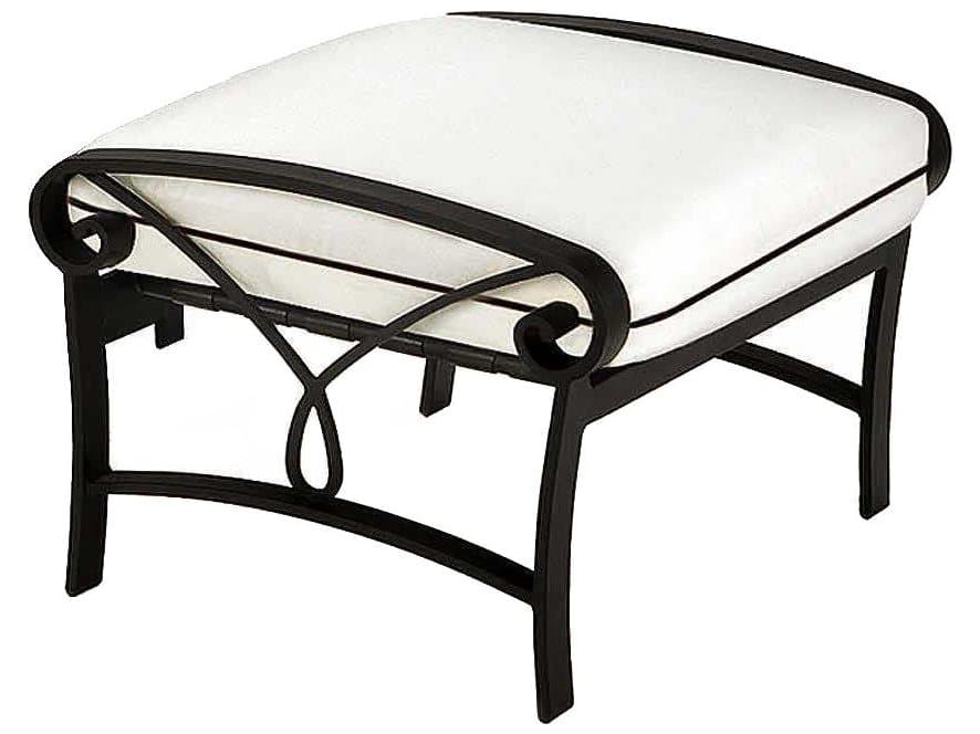 Winston Palazzo Aluminum Cushion Patio Ottoman