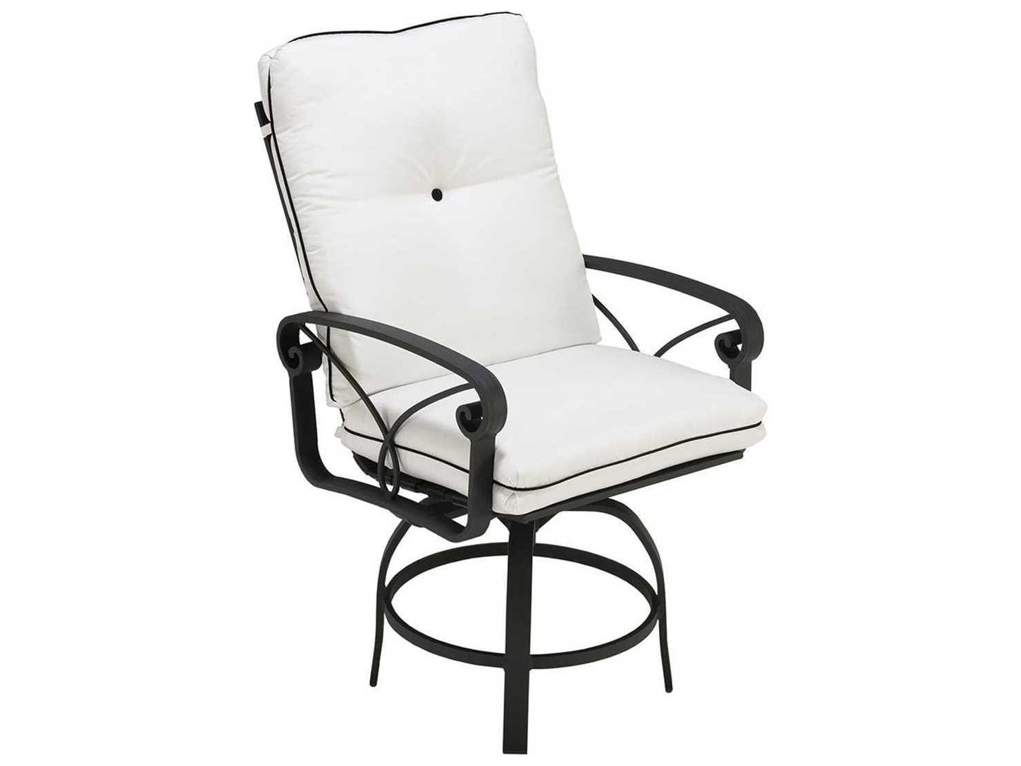 Winston Palazzo Cushion Aluminum Swivel Balcony Height Stool