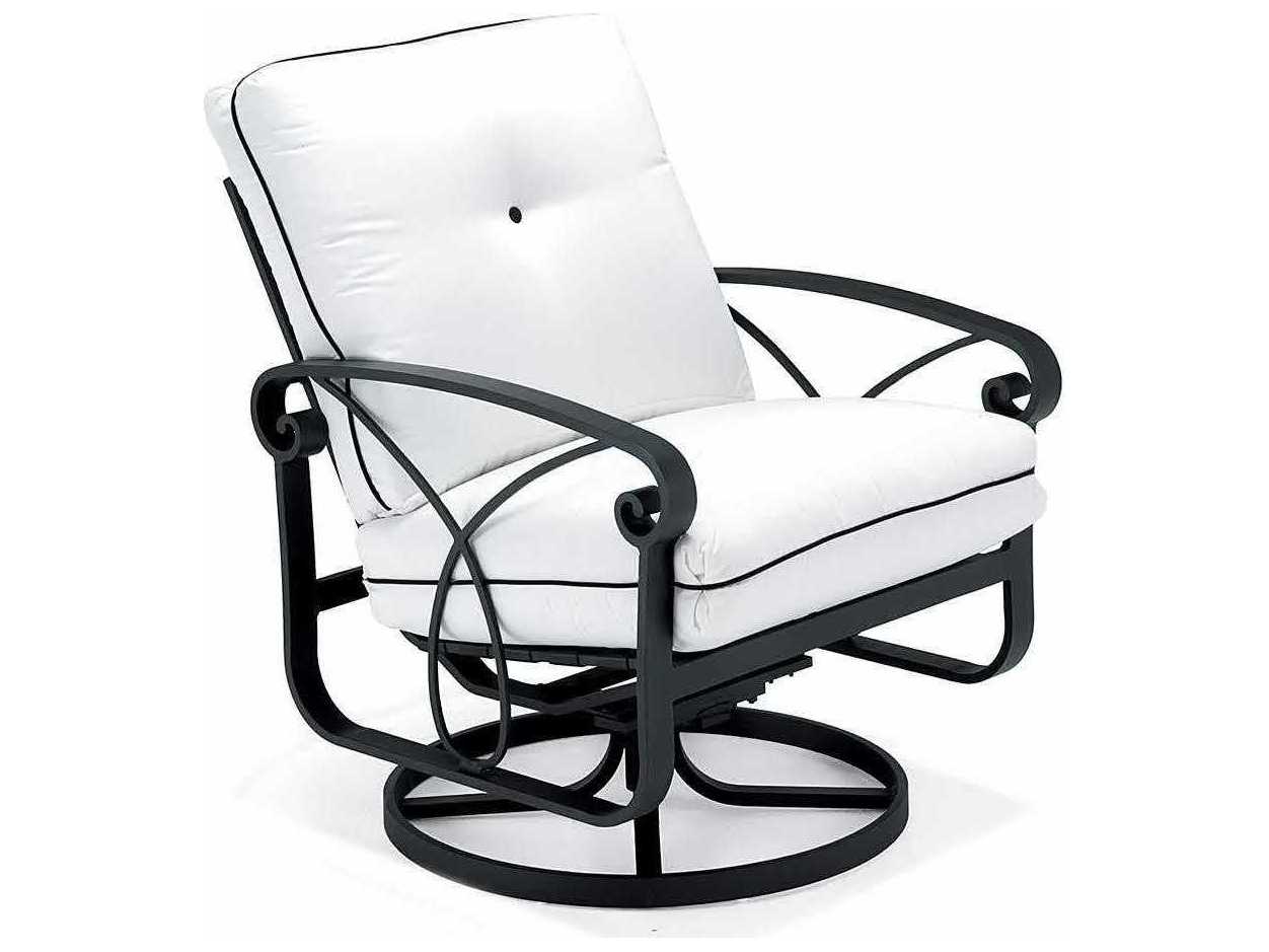 Winston Palazzo Cushion Aluminum Arm Swivel Rocker Outdoor Lounge Chair