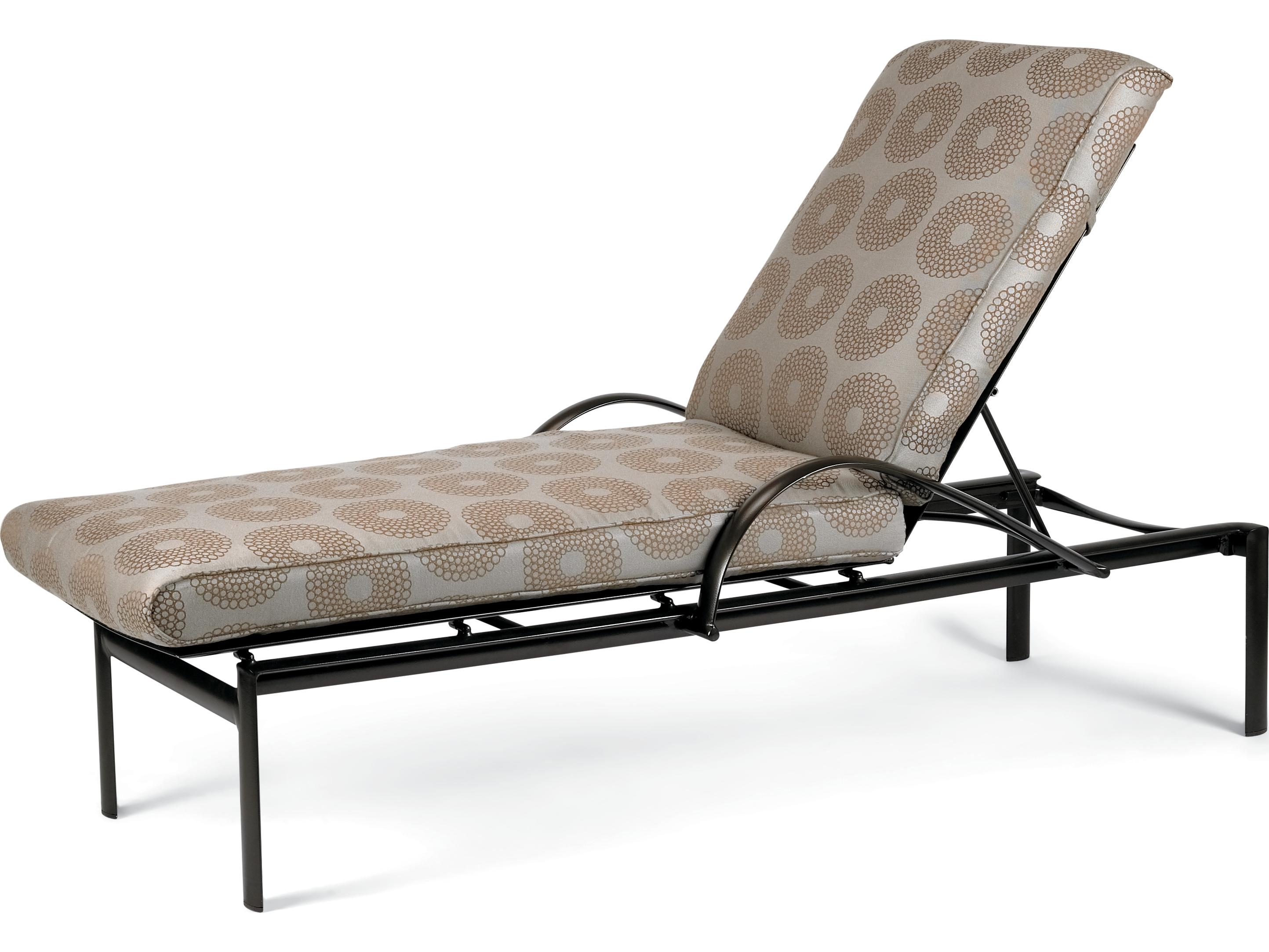Winston Southern Cay Cushion Aluminum Arm Outdoor Patio Chaise Lounge