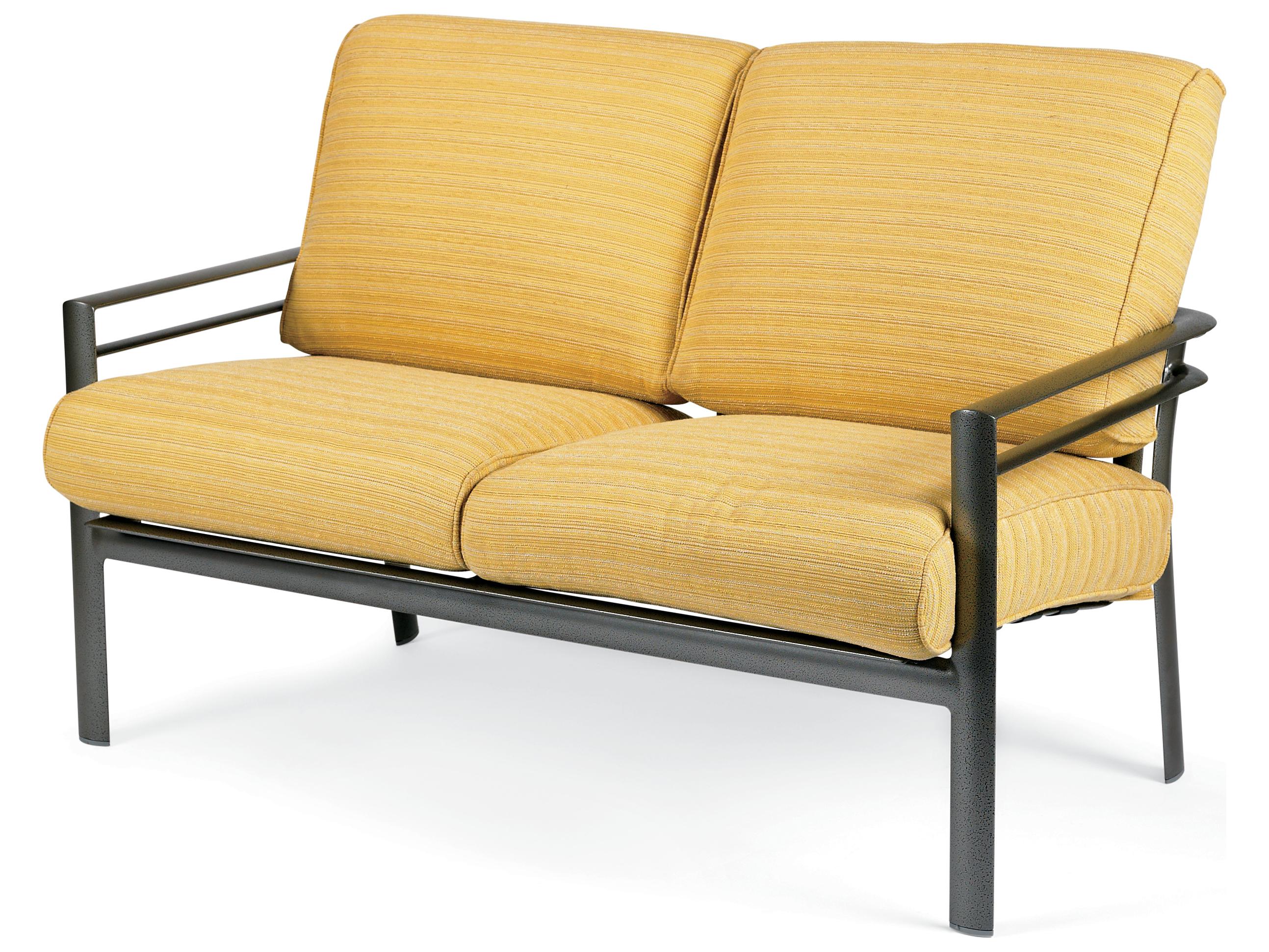 Winston Southern Cay Cushion Aluminum Arm Outdoor Loveseat