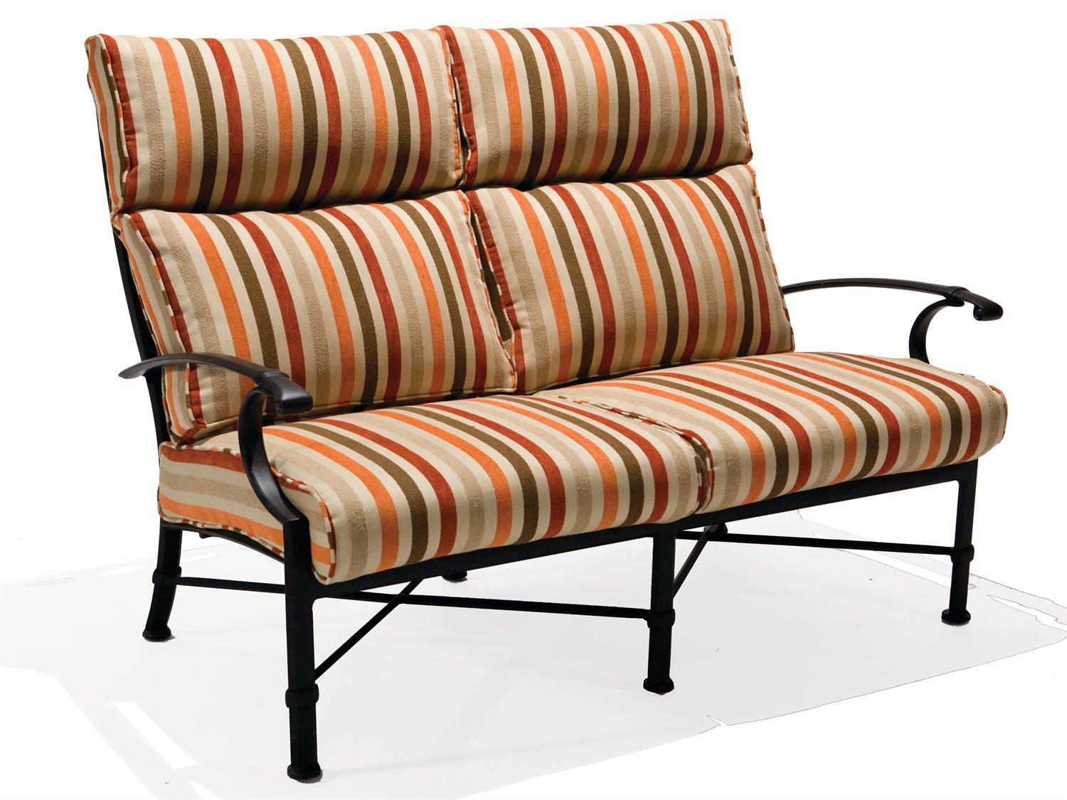 Winston Manor Deep Seating Aluminum Cushion Ultra High Back Arm Loveseat