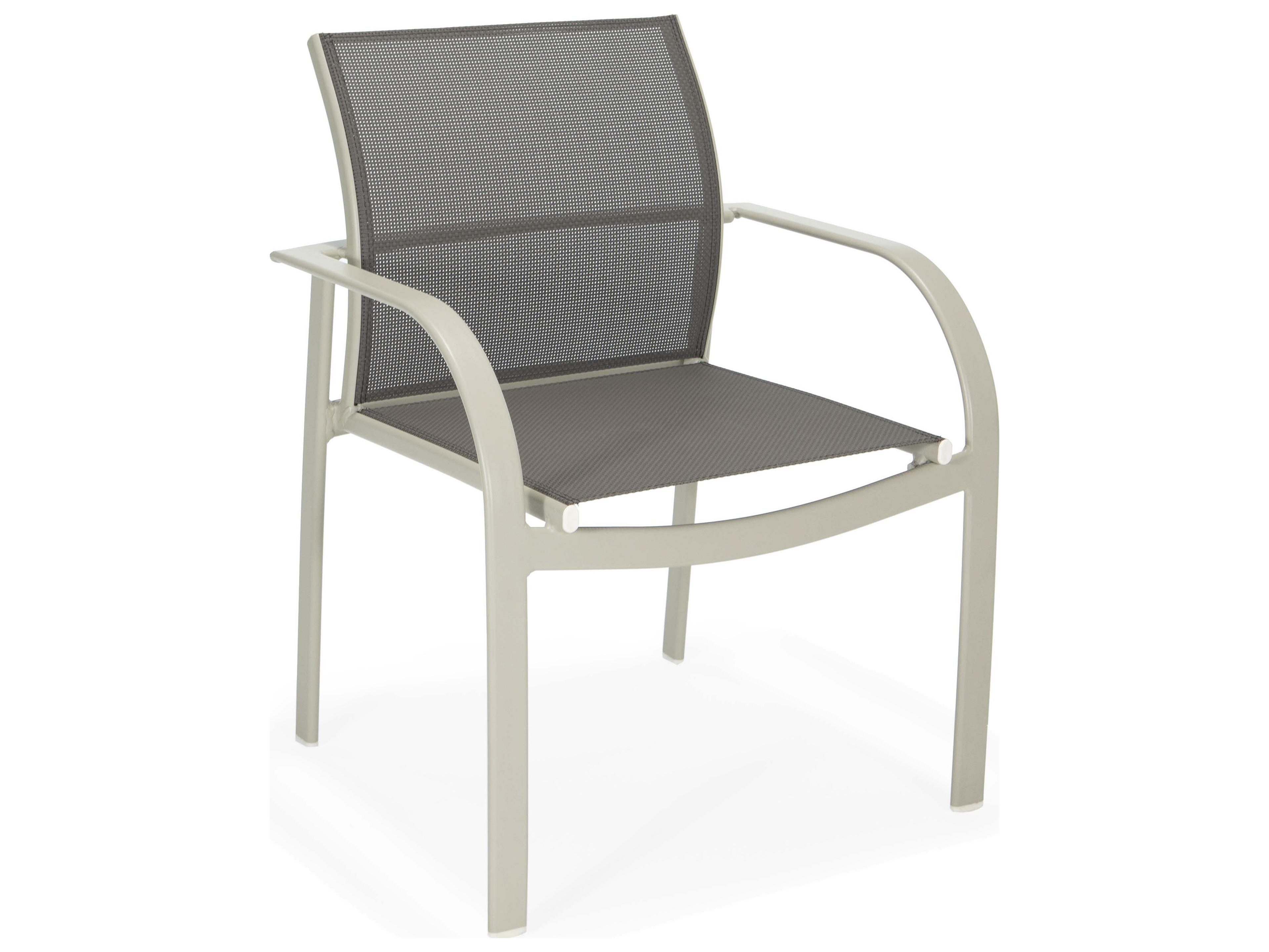 Winston Coral Reef Sling Aluminum Nesting Dining Arm Chair
