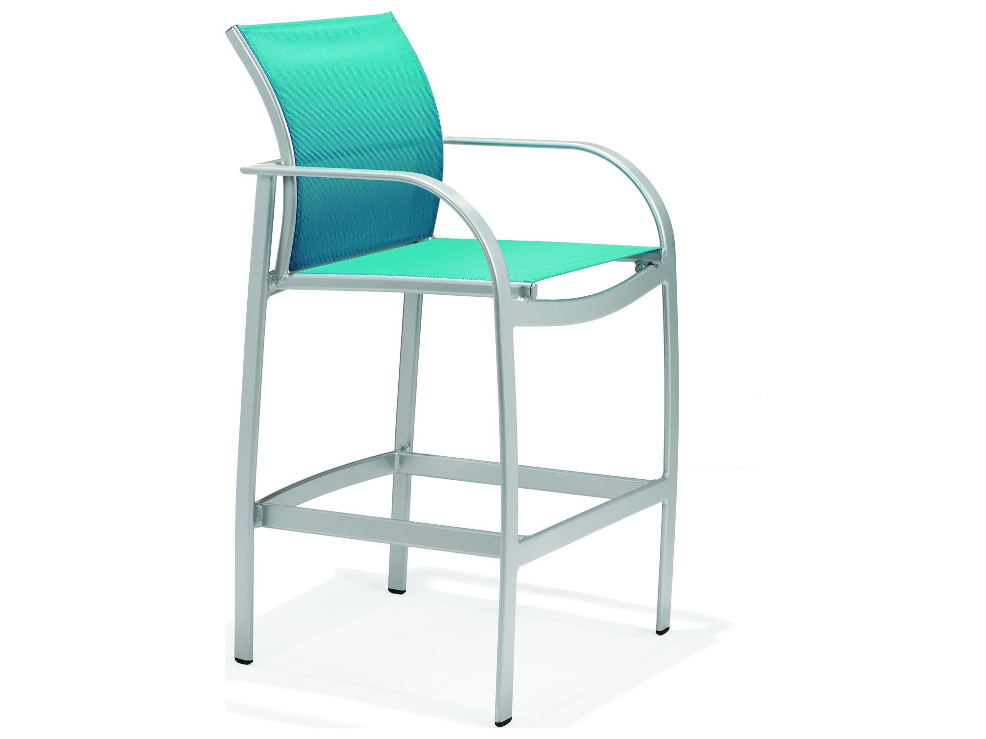Winston Coral Reef Sling Aluminum Bar Stool