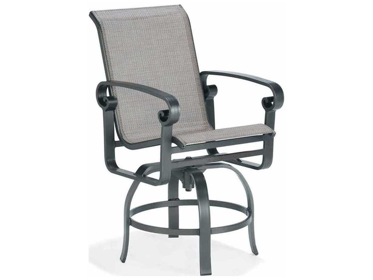Winston Palazzo Sling Aluminum Arm Swivel Balcony Height Stool