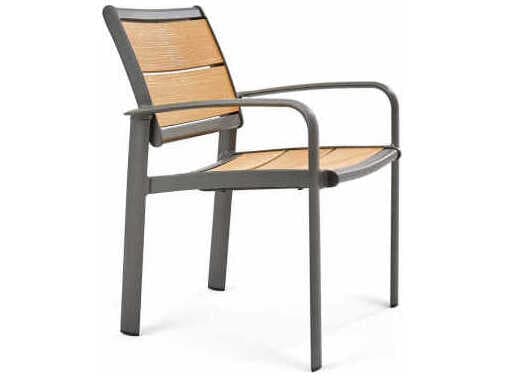 Winston Harper Aluminum Stackable Outdoor Patio Dining Arm Chair