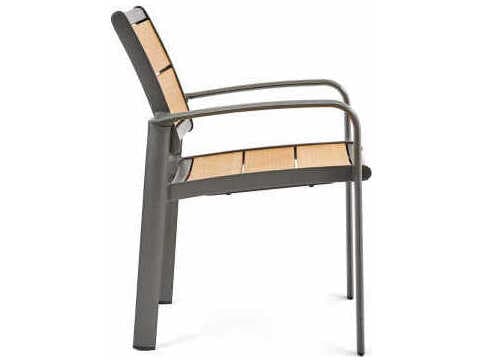 Winston Harper Aluminum Stackable Outdoor Patio Dining Arm Chair