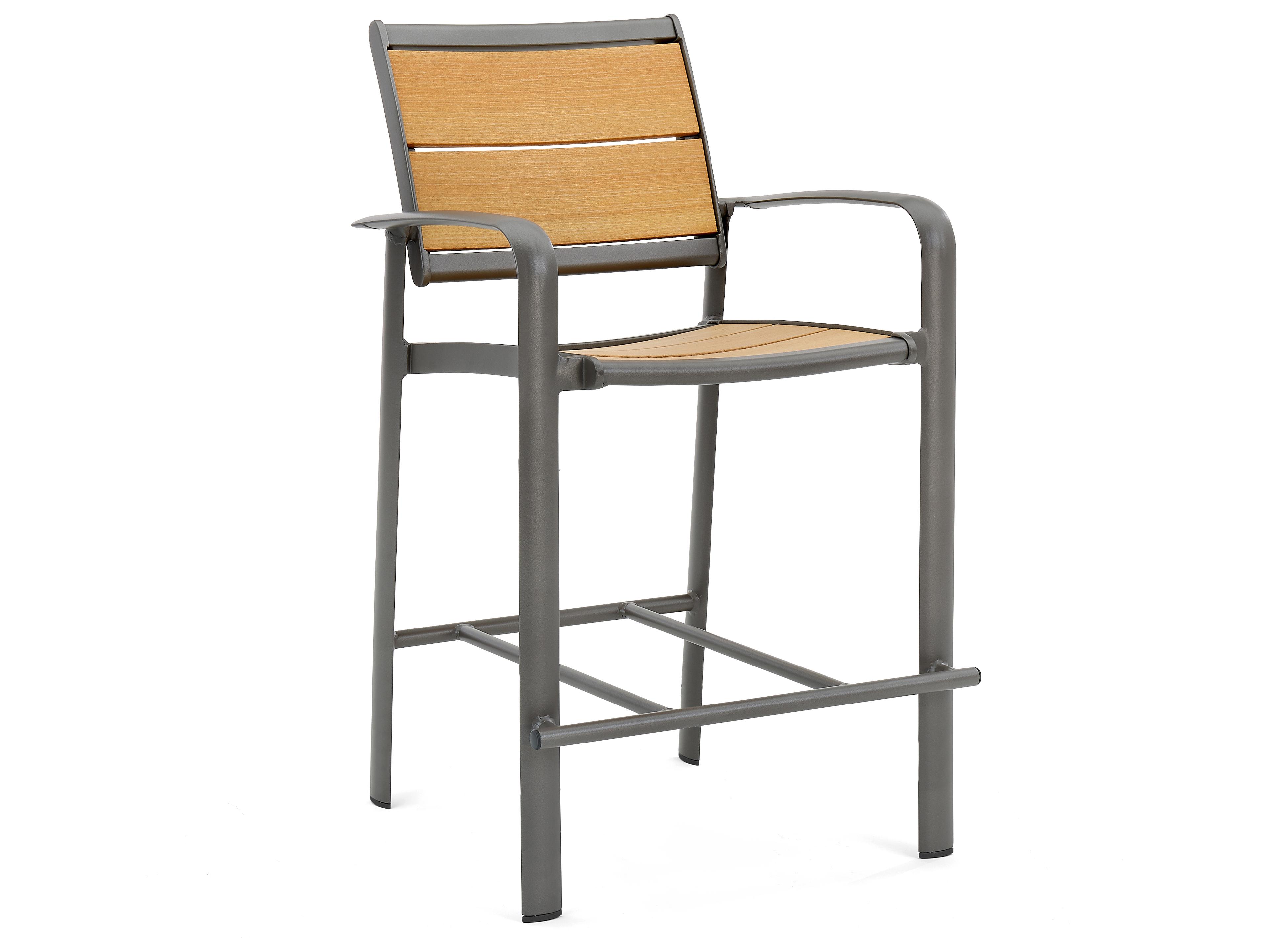Winston Harper Aluminum Resin Bar Arm Stool