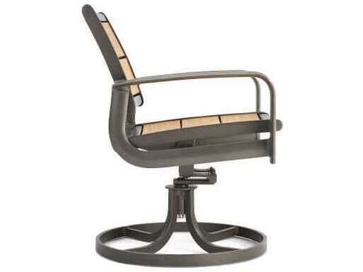 Winston Harper Aluminum Swivel Patio Dining Arm Chair