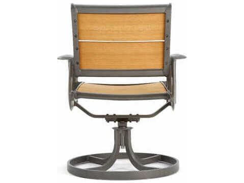 Winston Harper Aluminum Swivel Patio Dining Arm Chair