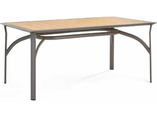 Winston Harper Aluminum Rectangular Outdoor Patio Dining Table
