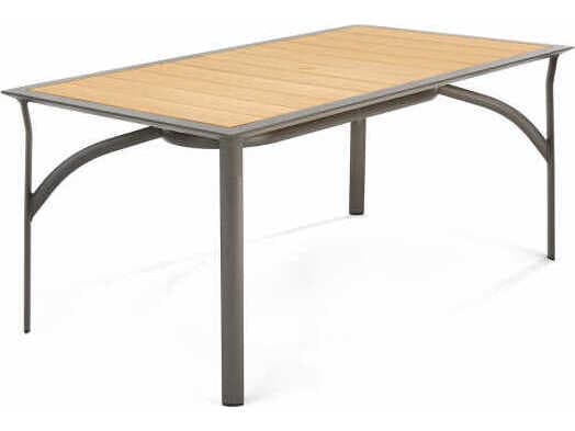 Winston Harper Aluminum Rectangular Outdoor Patio Dining Table