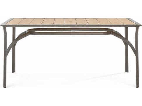 Winston Harper Aluminum Rectangular Outdoor Patio Dining Table