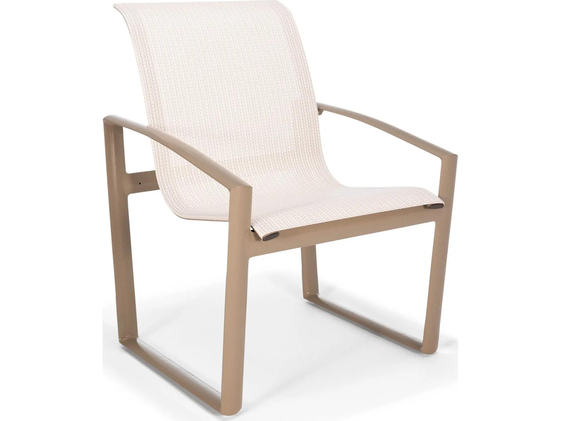 Winston Icon Sling Aluminum High Back Dining Arm Chair