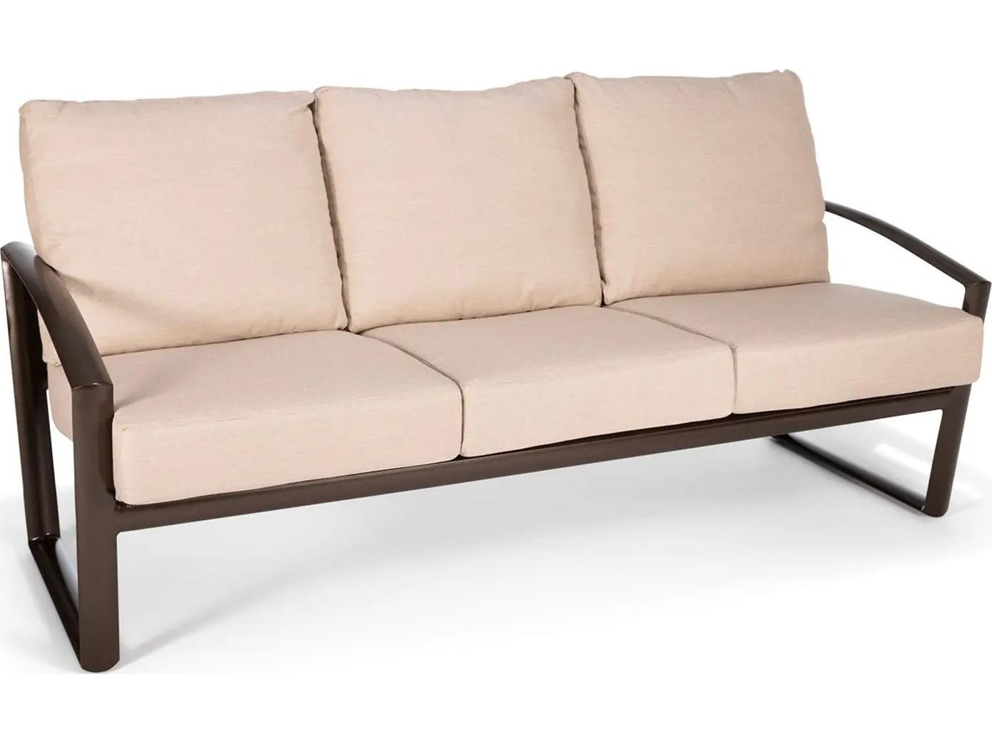 Winston Icon Cushion Deep Seating Aluminum High Back Sofa