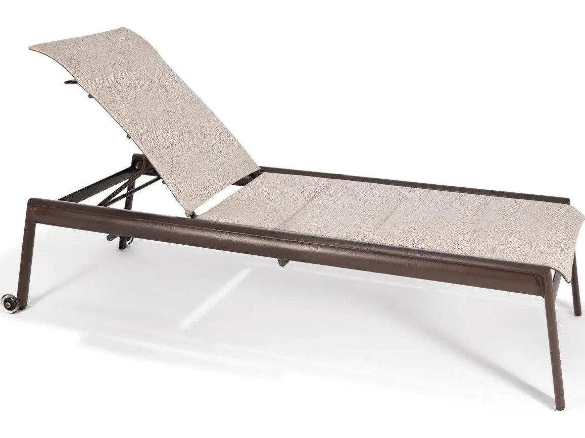 Winston Icon Padded Sling Aluminum Adjustable Chaise Lounge without Arms