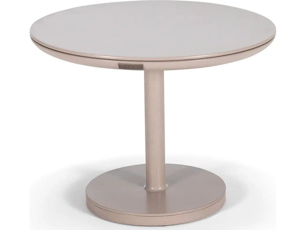 Winston Icon Aluminum 24" Round Occasional Table