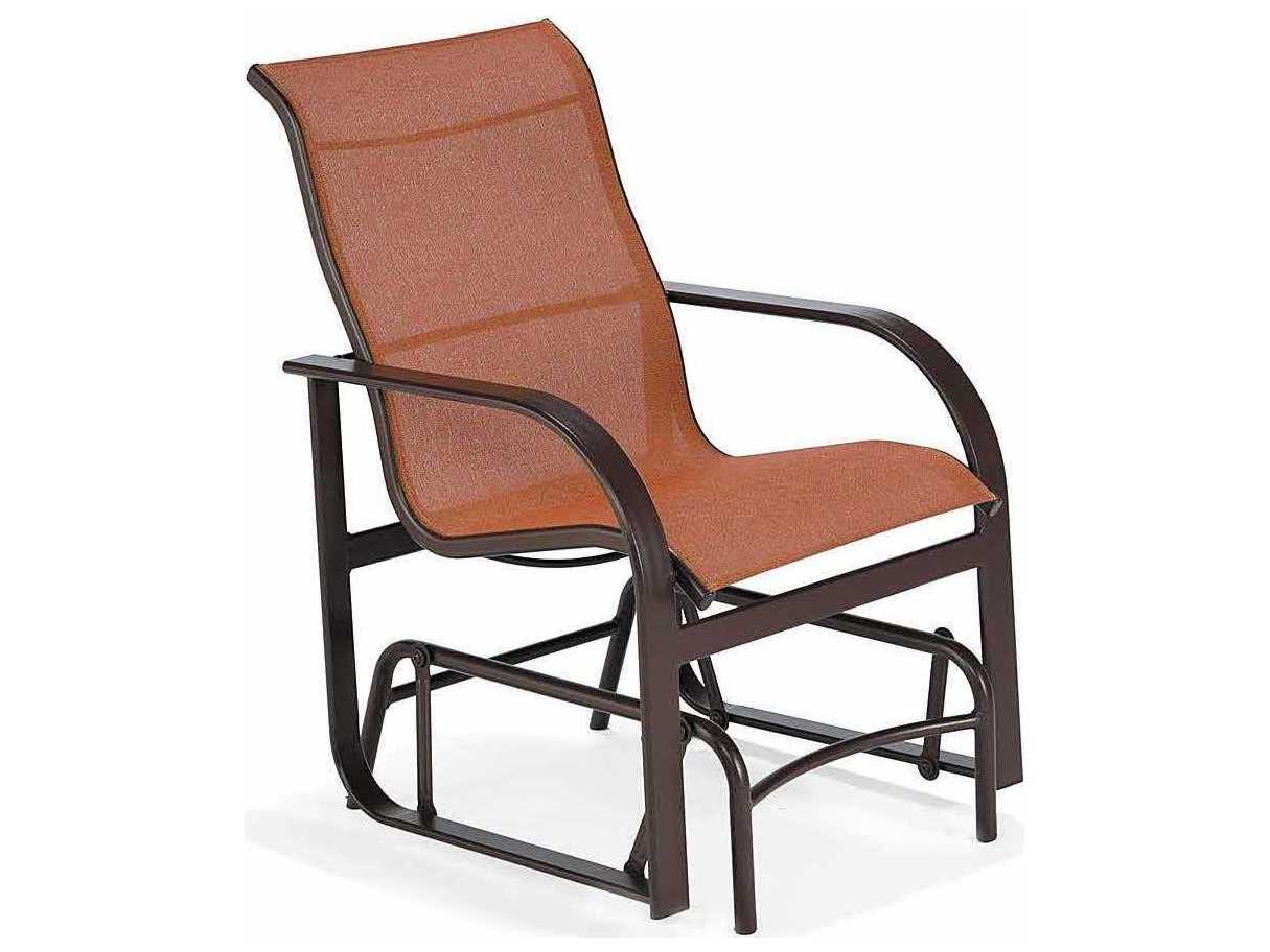 Winston Key West Sling Aluminum High Back Arm Gliding Patio Dining Chair