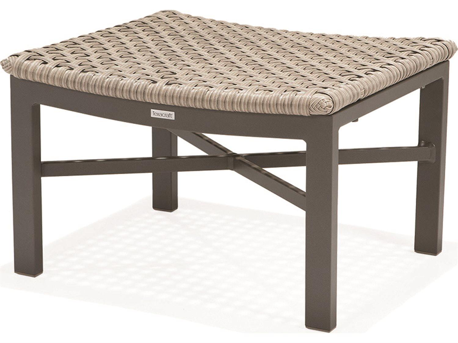 Winston Jasper Woven Aluminum Outdoor Ottoman