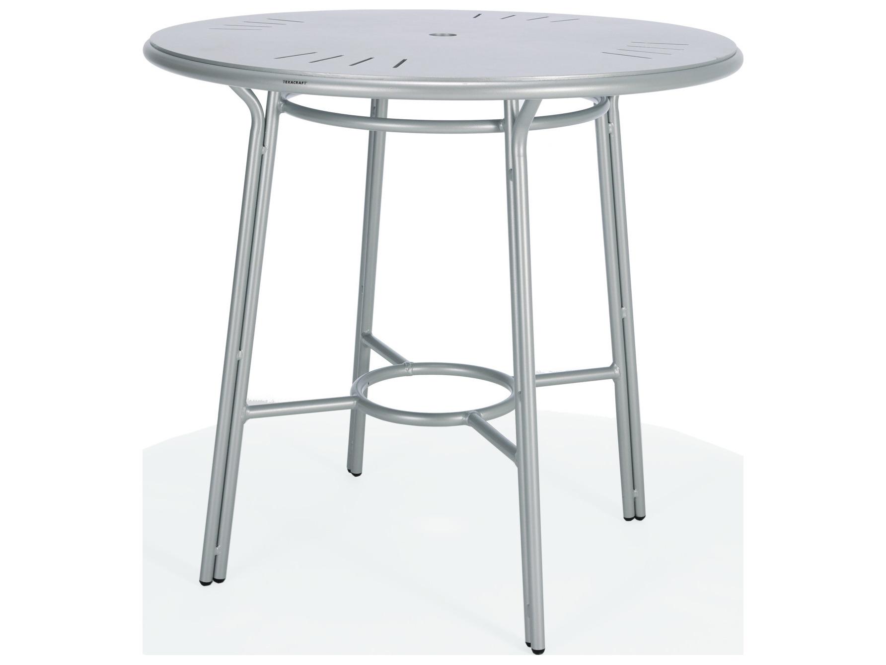 Winston Oceans Aluminum 42" Round Bar Table with Umbrella Hole