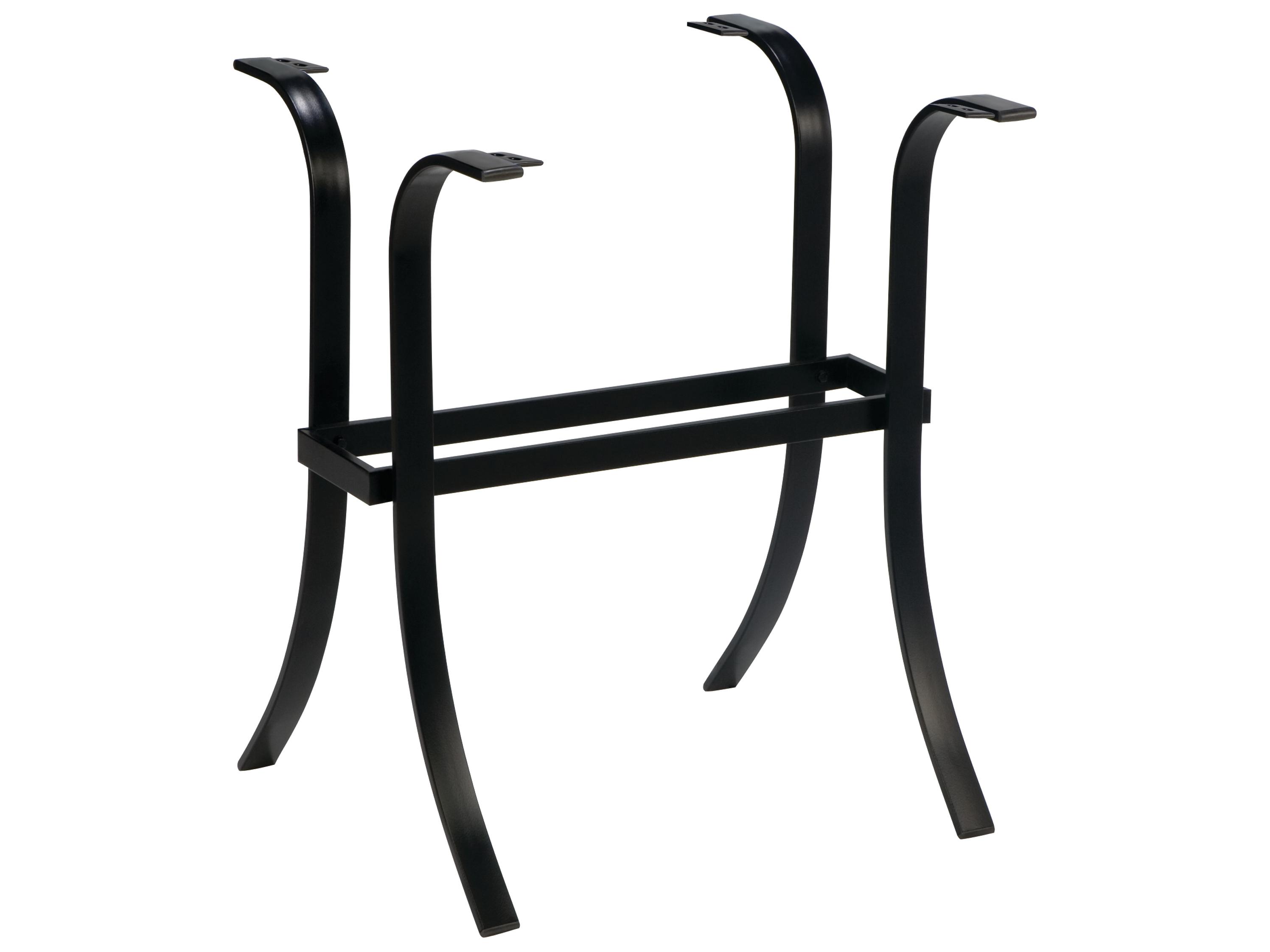 Winston Alternative Table Cast Extruded Aluminum Rectangular Balcony Height Table Base