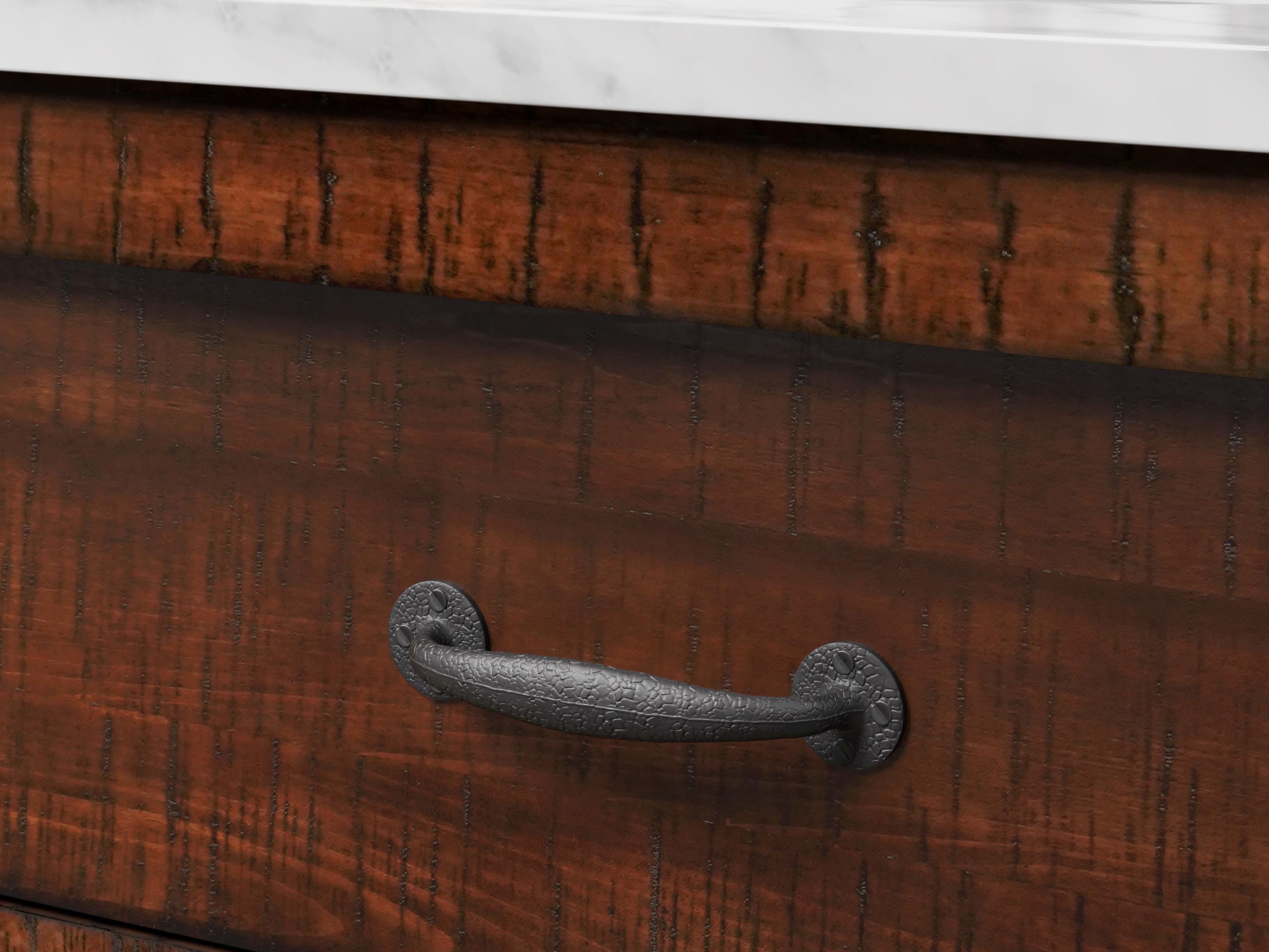 Water Creation Aberdeen Single Sink Carrara White Marble Countertop Bath Vanity in Rustic Sienna