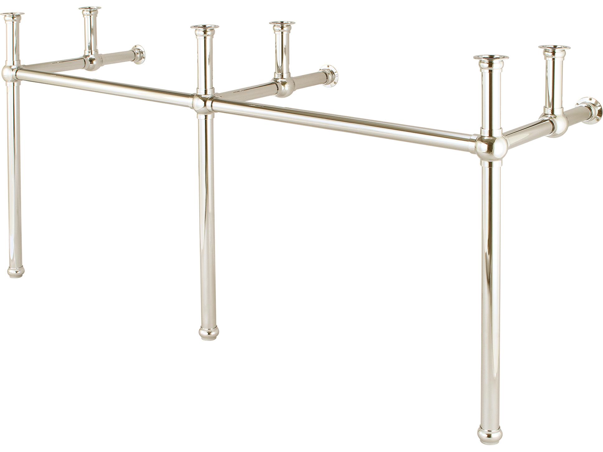 Water Creation Embassy Double Wash Stand and P-Trap in Polished Nickel Finish