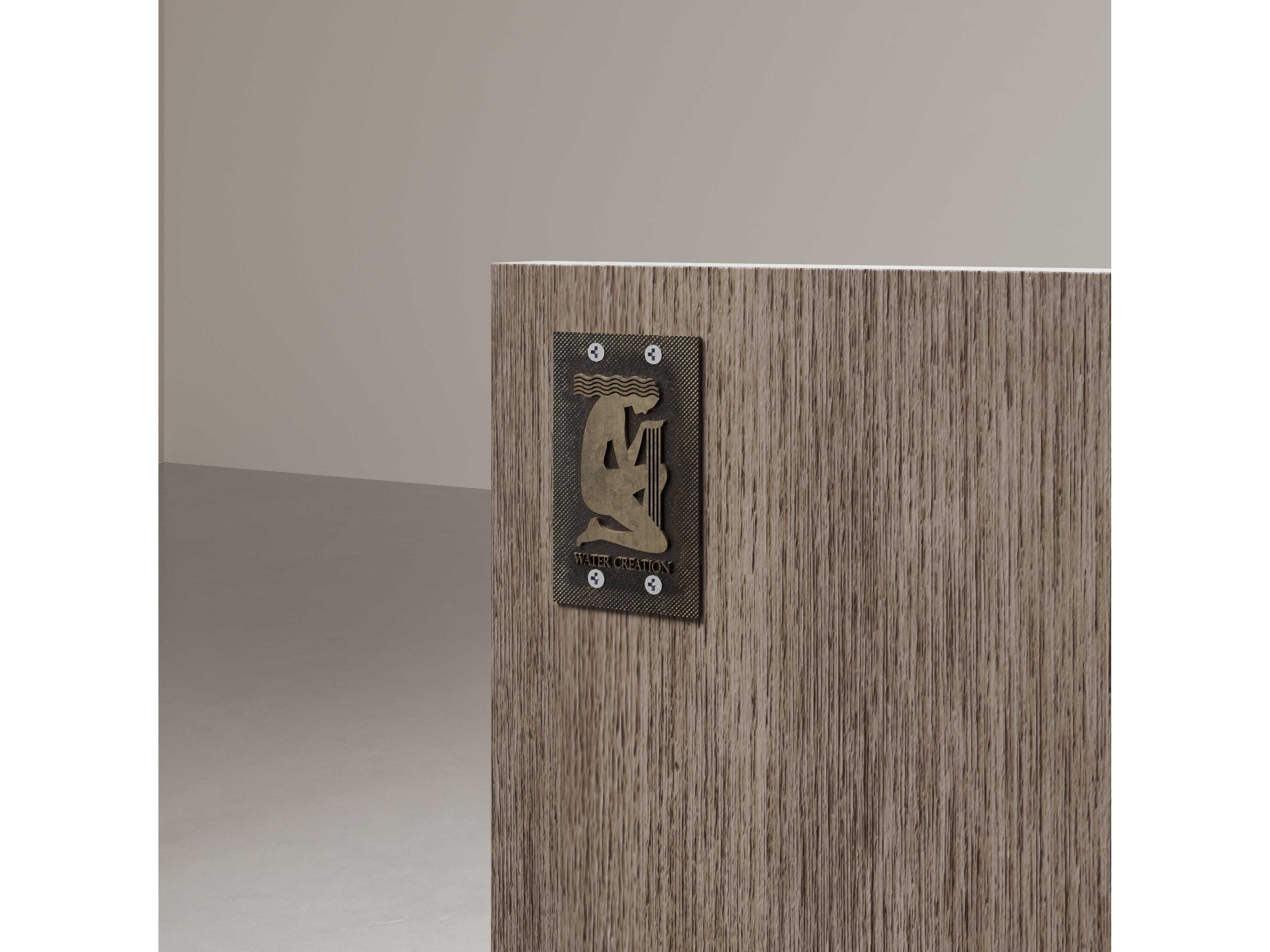 Water Creation Hugo Double Sink Carrara White Marble Countertop Bath Vanity in Grey Oak with Chrome Hardware, Gooseneck Faucets and Rectangular Mirrors (S)