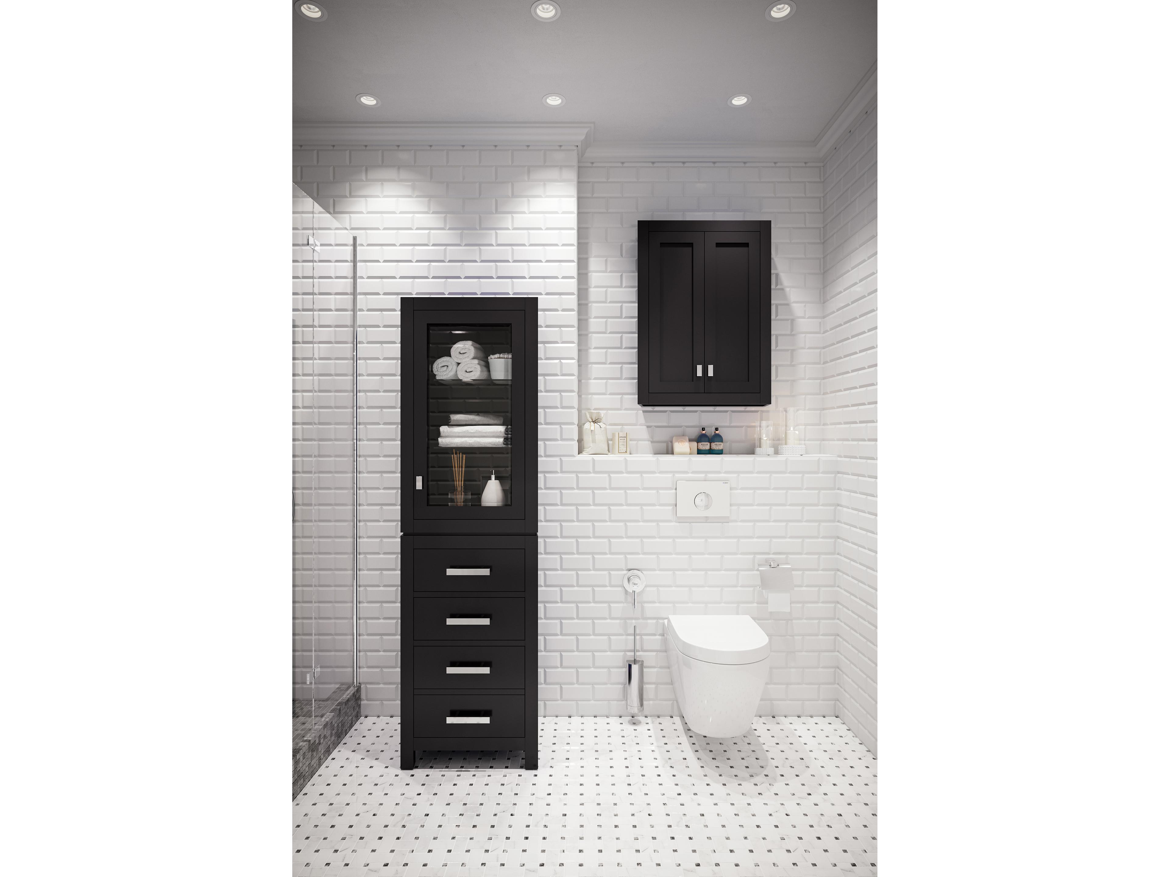 Water Creation Madison Chrome Espresso Rubberwood Accent Chest