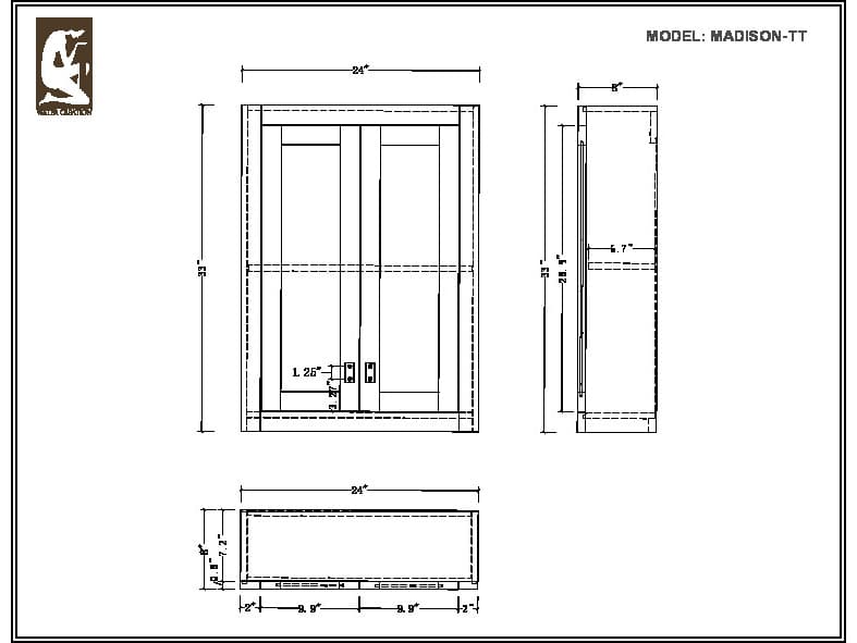 Water Creation Madison Chrome Espresso Rubberwood Accent Chest