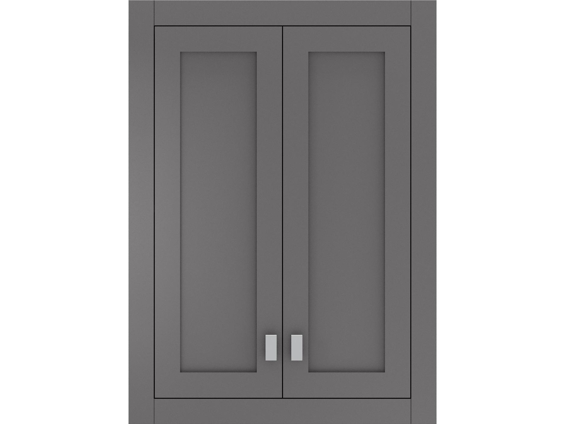 Water Creation Madison Chrome Cashmere Grey Rubberwood Accent Chest