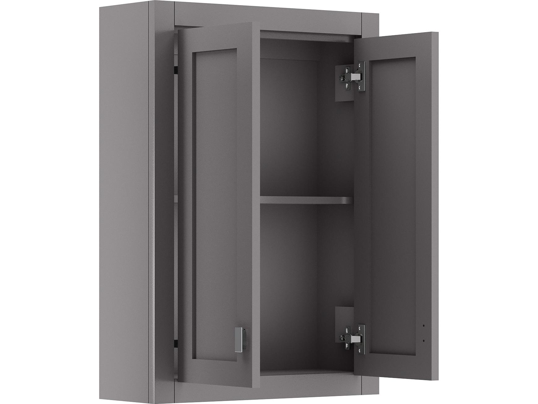 Water Creation Madison Chrome Cashmere Grey Rubberwood Accent Chest