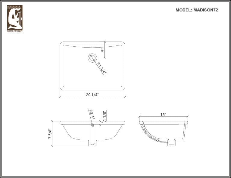 Water Creation Madison Double Sink Carrara White Marble Countertop Bath Vanity in Espresso with Rectangular Mirrors (S)