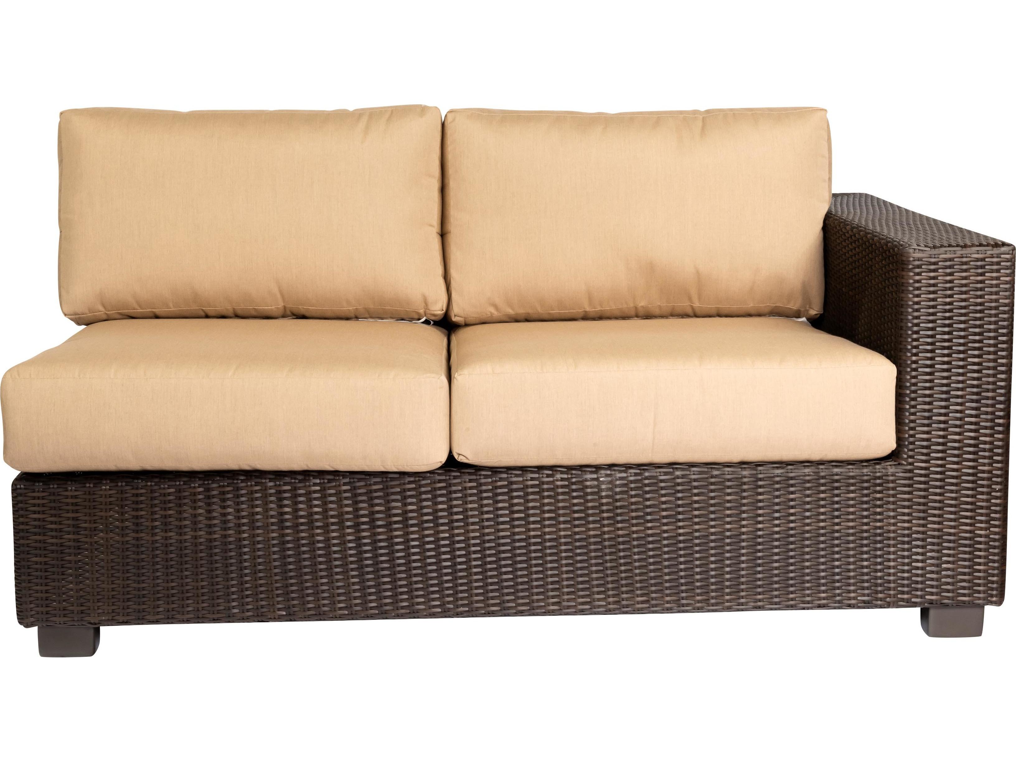 Whitecraft Montecito Wicker Left Patio Loveseat