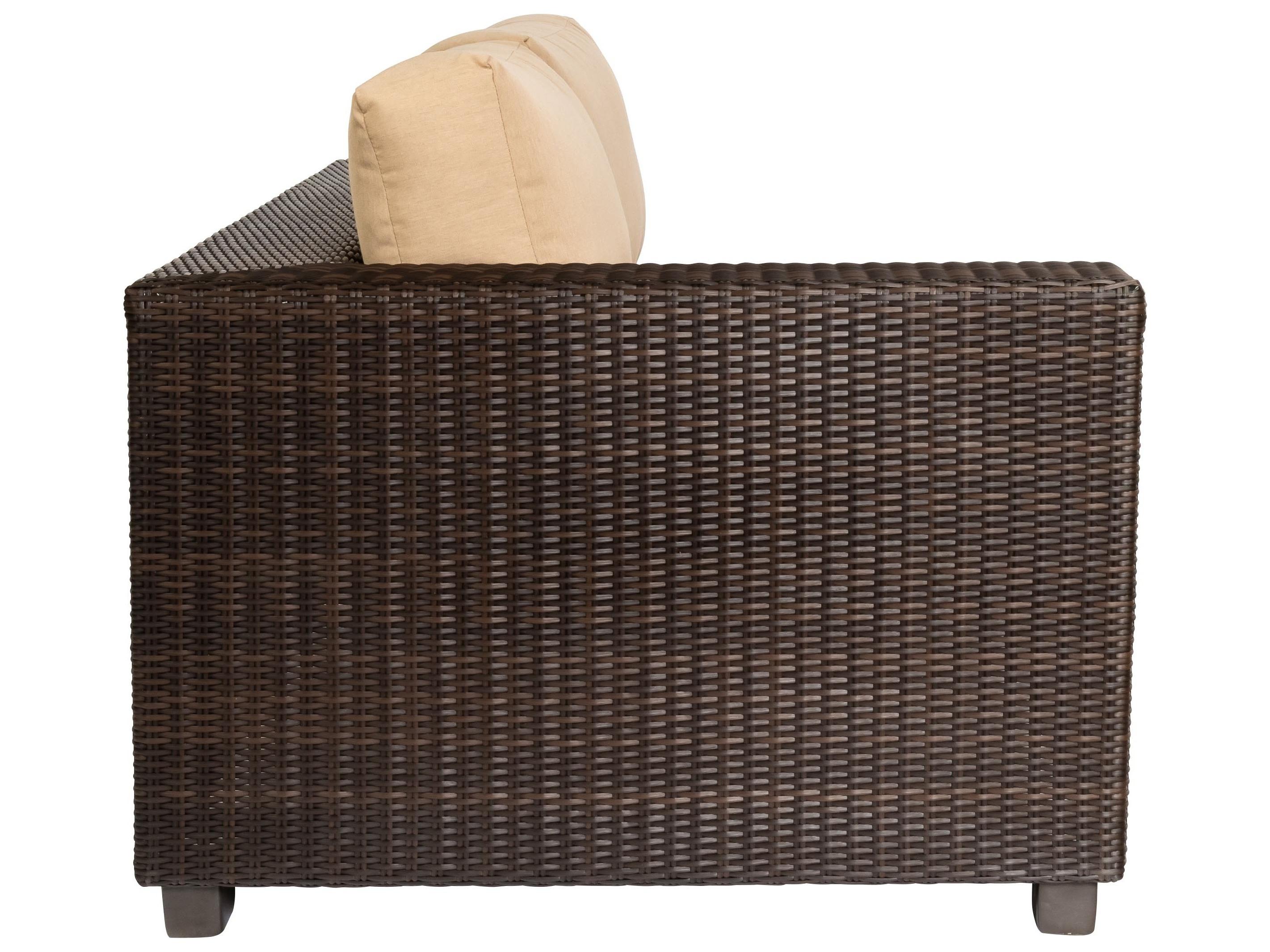 Whitecraft Montecito Wicker Right Outdoor Loveseat